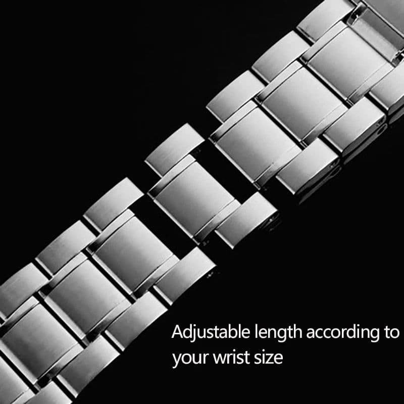 image-Laopijiang Stainless Steel Watchband - Durable & Stylish Replacement Band