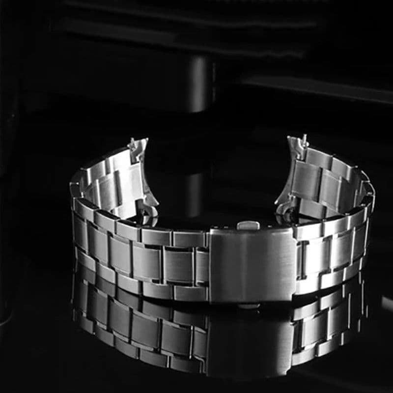 image-Laopijiang Stainless Steel Watchband - Durable & Stylish Replacement Band