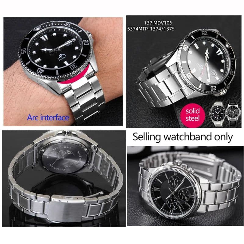 image-Laopijiang Stainless Steel Watchband - Durable & Stylish Replacement Band