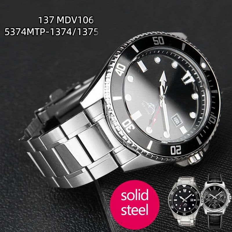 image-Laopijiang Stainless Steel Watchband - Durable & Stylish Replacement Band