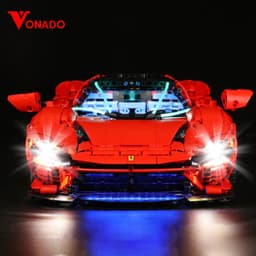 image-VONADO LED Light Kit for 42143 Daytona SP3 - Enhance Your Building Experience