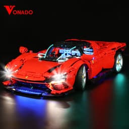 image-VONADO LED Light Kit for 42143 Daytona SP3 - Enhance Your Building Experience