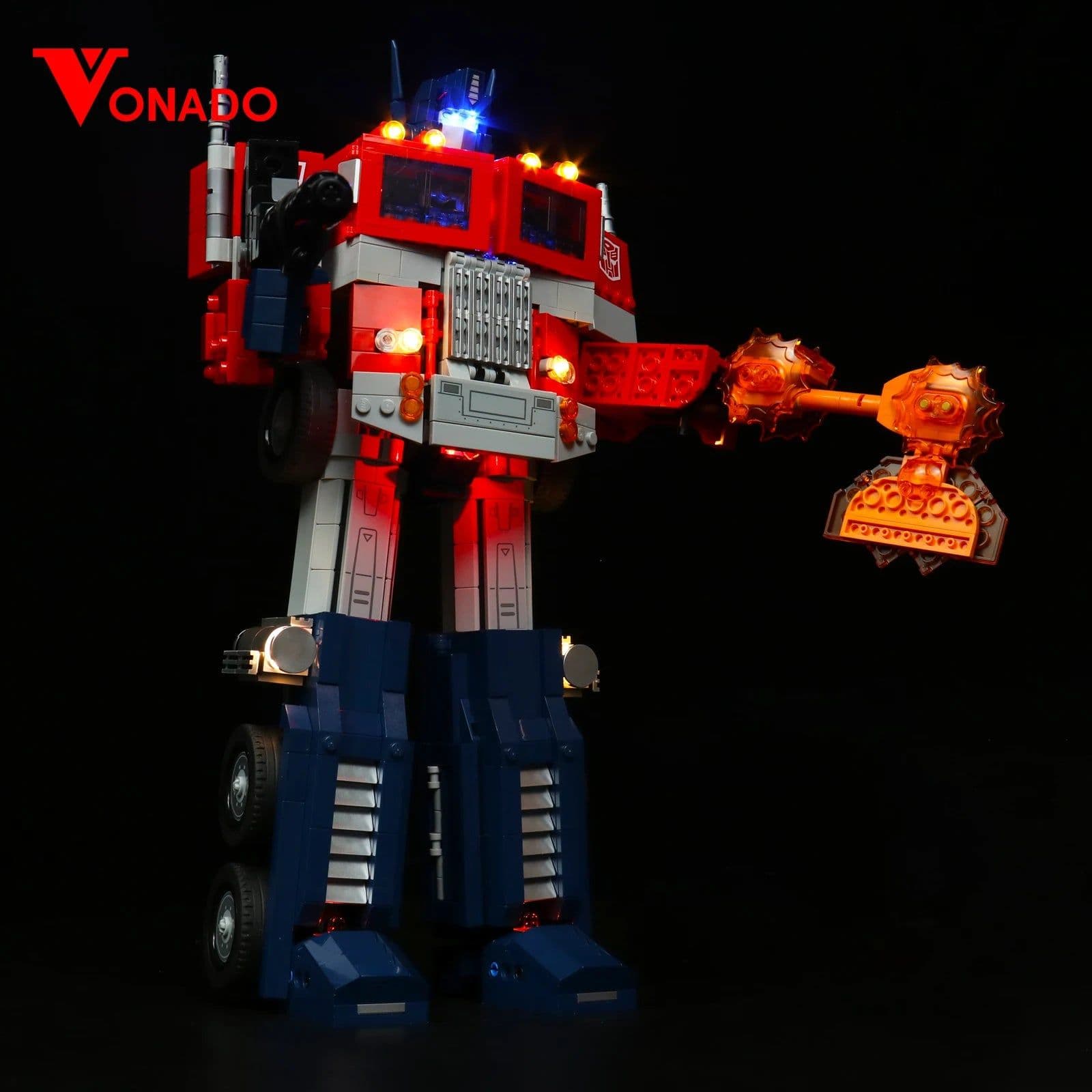 image-VONADO LED Light Kit 10302 for Optimus Prime Building Blocks - Enhance Playtime