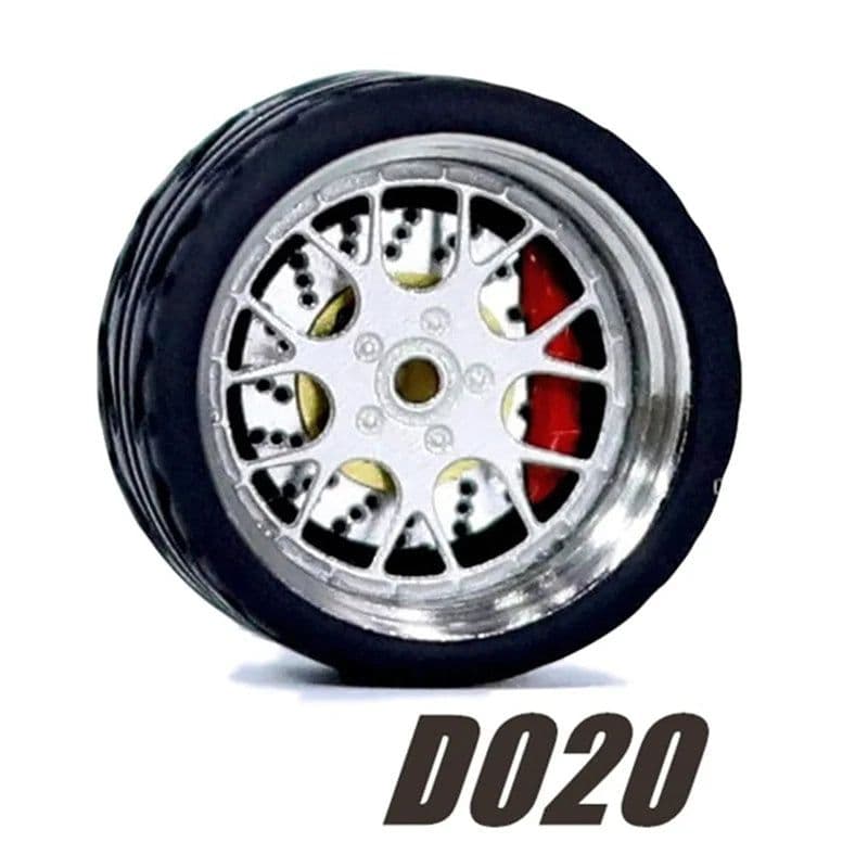image-Carlomo 1/64 Metal Wheels - Durable Upgrade for Model Cars