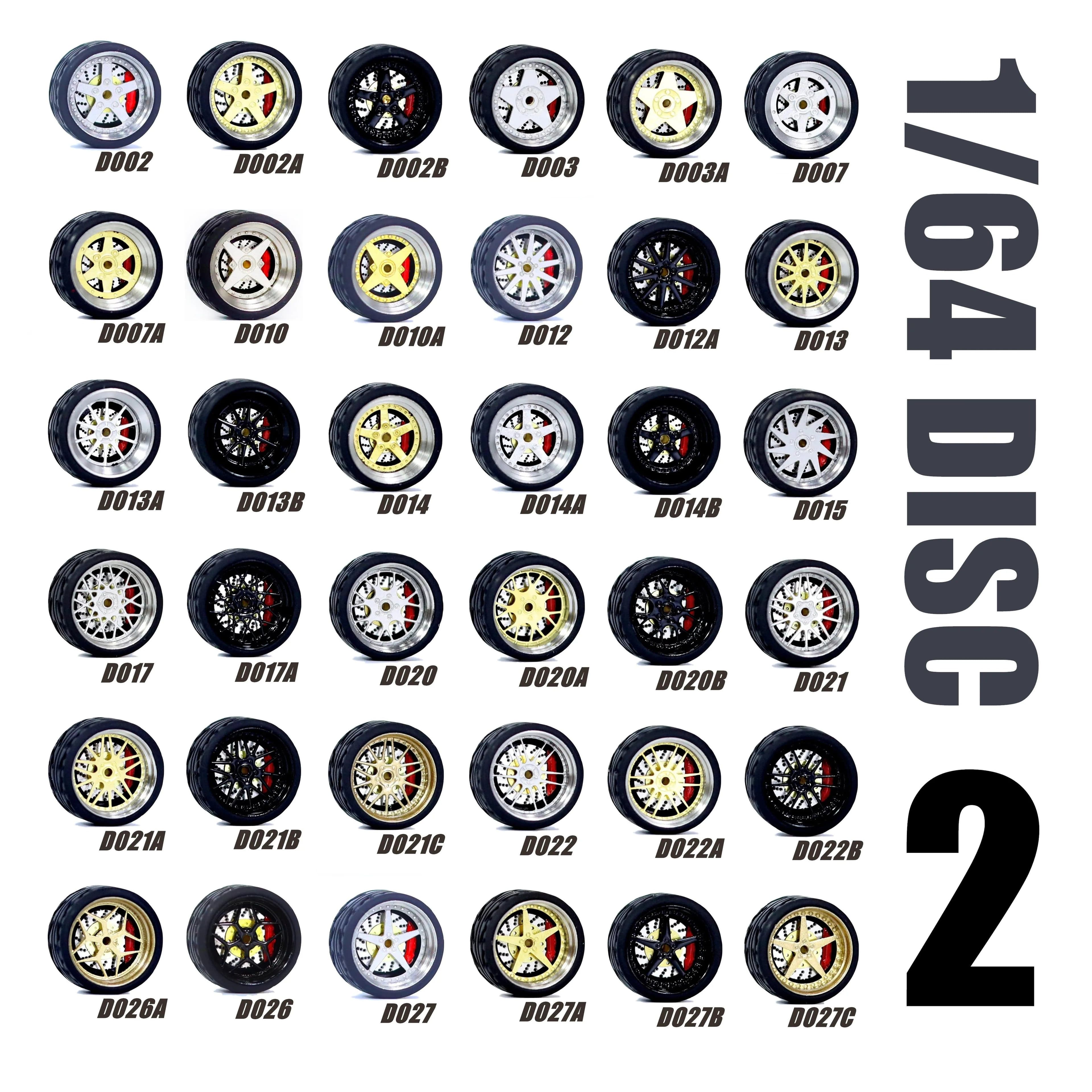 image-Carlomo 1/64 Metal Wheels - Durable Upgrade for Model Cars