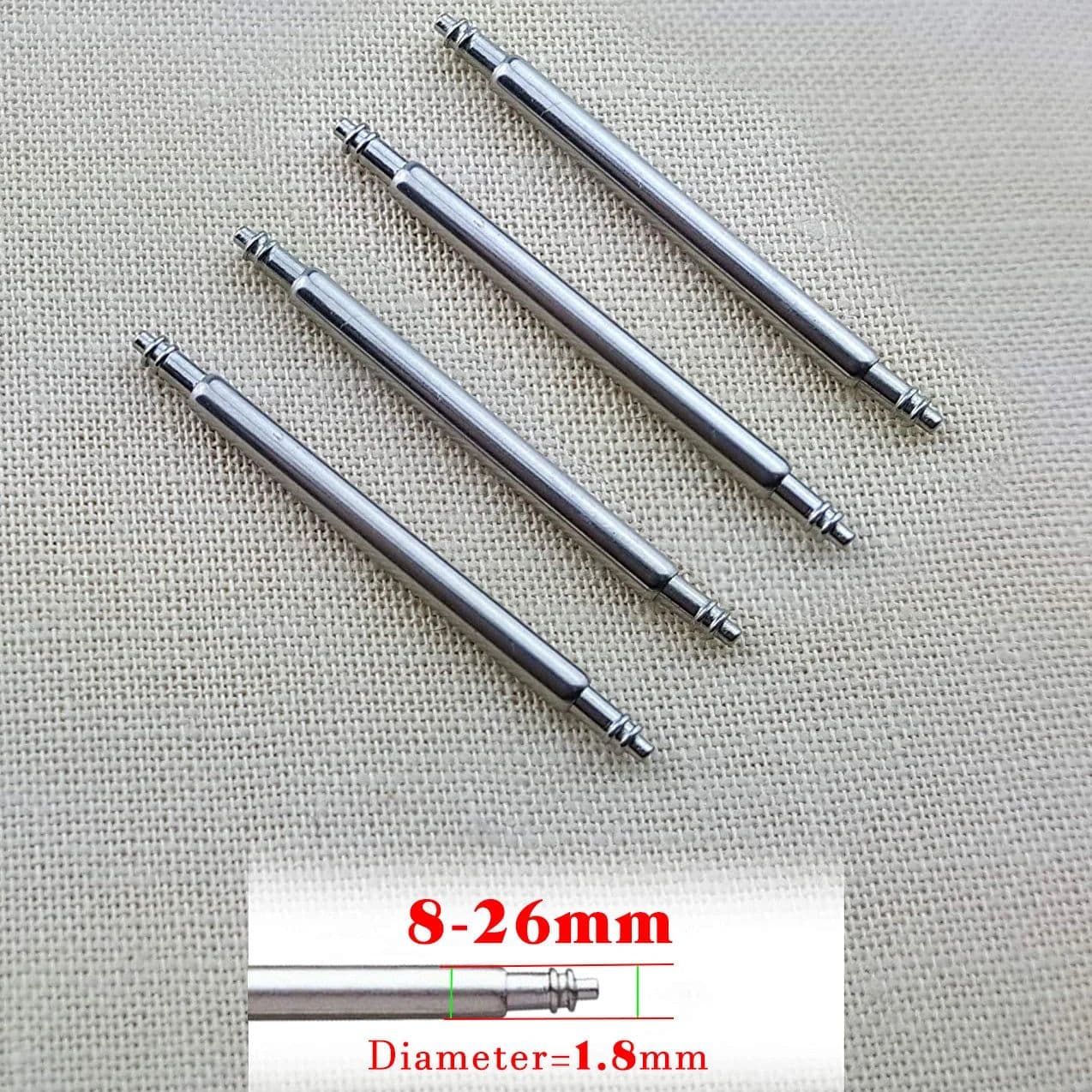 image-Qinband 304 Stainless Steel Watchband – Durable & Adjustable 8-26mm