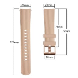 image-LJPSTA 20mm Soft Silicone Sport Strap for Samsung Galaxy Watch & Garmin