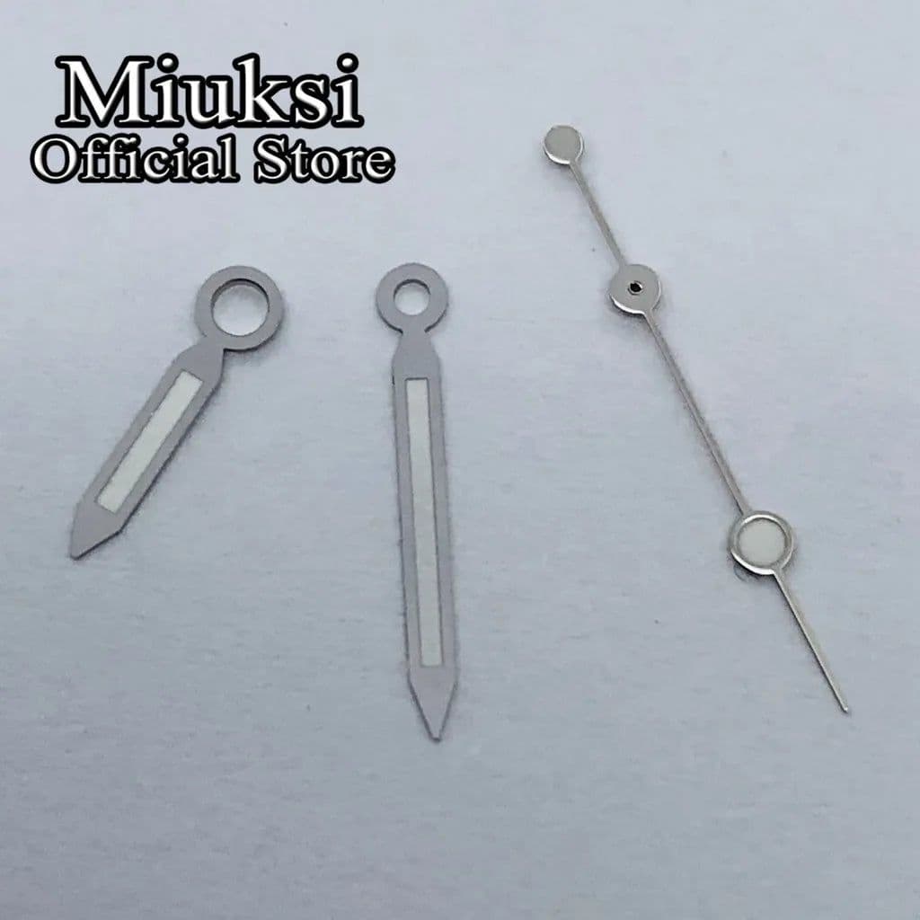 image-Miuksi Luminous Green Movement Compatible Watch Part - 8mm Stainless Steel