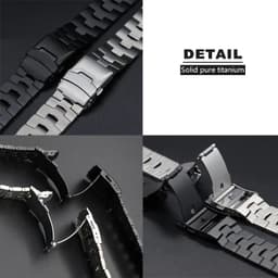image-Geekthink Stainless Steel Replacement Strap for Samsung Galaxy Watch 4 46mm