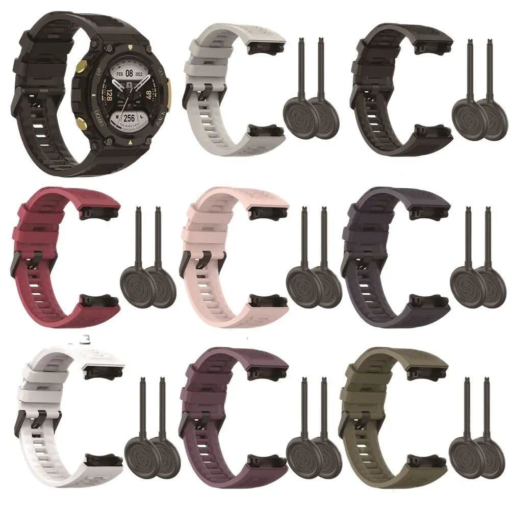 image-Hero Iand Silicone Watch Band for Huami Amazfit T-Rex 2 - Comfortable & Stylish