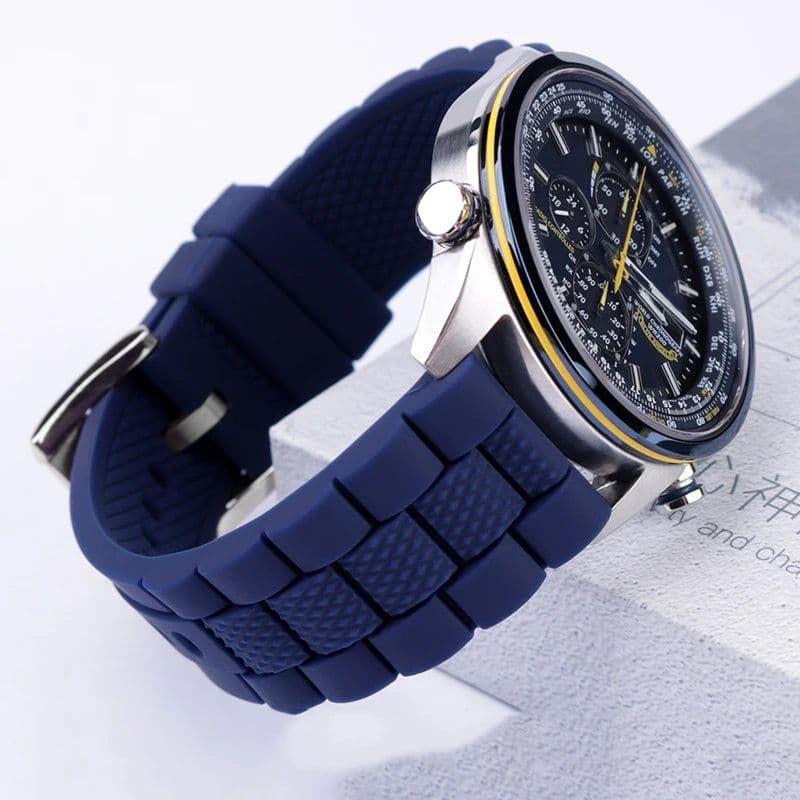 image-Carter Man Durable Rubber Watch Band for Citizen AT8020 & JY8035 22mm/23mm