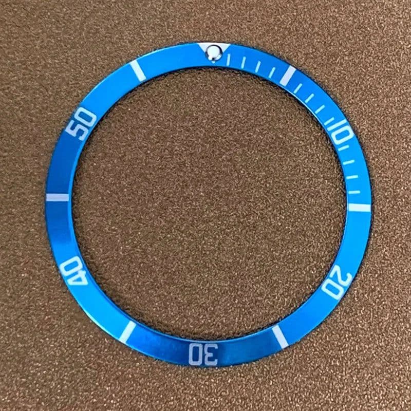 image-Watch Bezel Insert 36.5mm Aluminium for Submariner Diving Case Parts