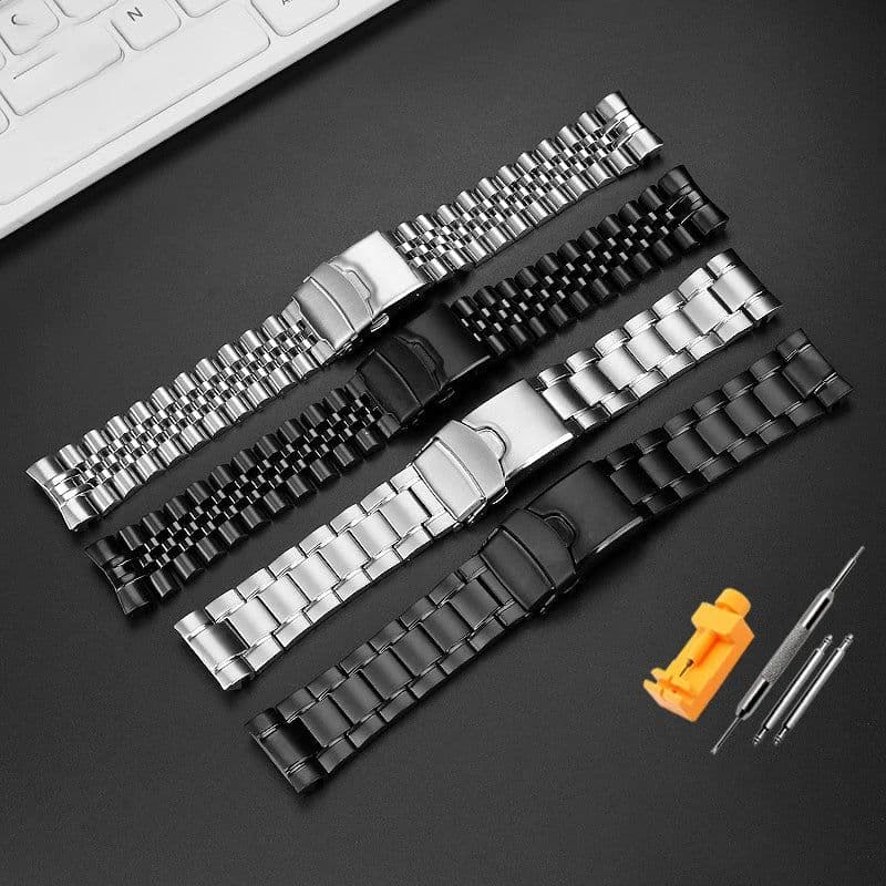 image-High-Quality Stainless Steel Watchband - Customizable Comfort