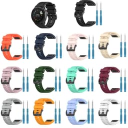 image-Hero Iand 26mm Silicone Quick Release Watch Strap for Garmin Fenix Series
