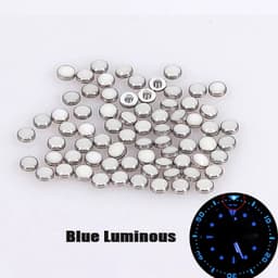image-Luminous Bezel Insert Beads for Seiko & Rolex Watches - Green/Blue Pips