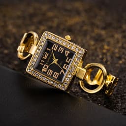 image-SOXY Luxury Quartz Watch with Stainless Steel Bangle for Fashionable Look