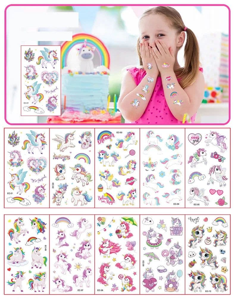 image-Monssjay Children's Tattoo Stickers - Fun Designs for Creative Play
