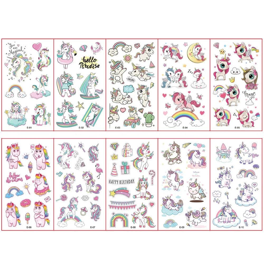 image-Monssjay Children's Tattoo Stickers - Fun Designs for Creative Play