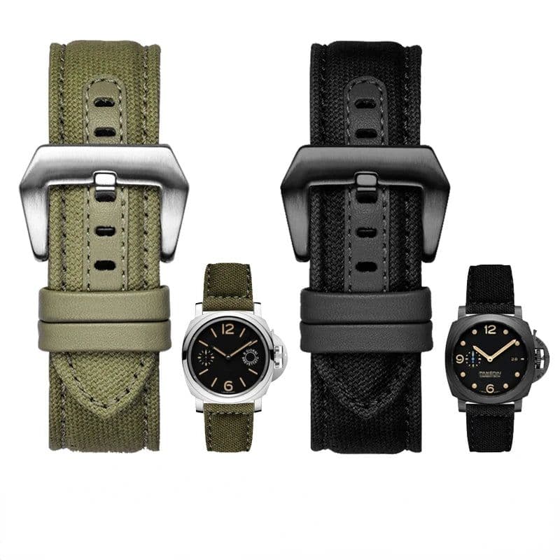 image-ZETHYDUM Durable Nylon Watch Strap for Panerai & Diesel - 20MM/22MM/24MM Size