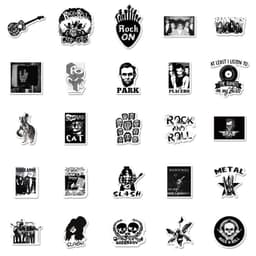 image-Waterproof PVC Stickers for Phone, Laptop, Guitar - 10/25/50 Pack