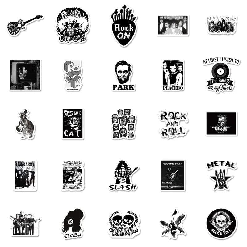 image-Waterproof PVC Stickers for Phone, Laptop, Guitar - 10/25/50 Pack