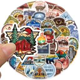 image-Waterproof PVC Stickers for Phone, Luggage, Guitar & More - 10/24/48 Pack