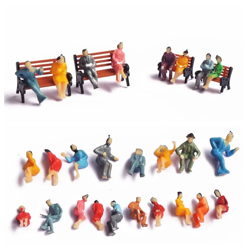 image-Mini White Lilliputian Model Accessories - 100pcs Colourful Details