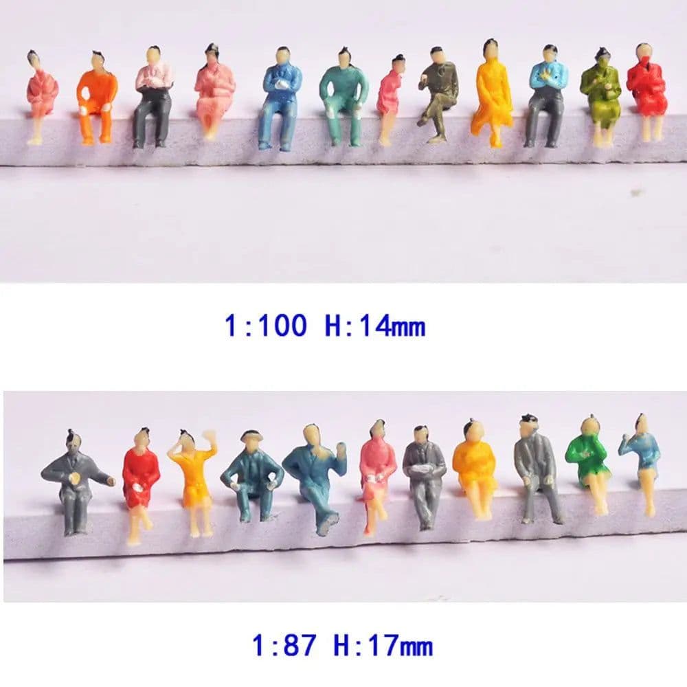 image-Mini White Lilliputian Model Accessories - 100pcs Colourful Details