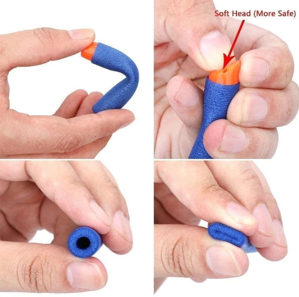image-6Pcs Mega Red Sniper Rifle Darts – Safe Foam Bullets for Nerf Toys