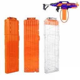 image-Universal 18 Bullet Clip - Durable Soft Bullet Magazine for Toy Guns