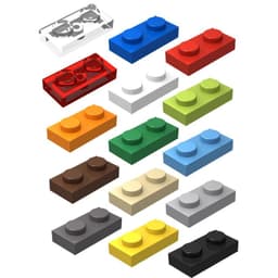image-MOC 3023 High-Tech 1x2 Building Blocks - Compatible with Lego - 20PCS Set