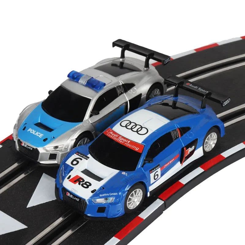 image-Scalextric 1:43 Diecast Police Slot Car Racing Set - Ideal Gift for Kids