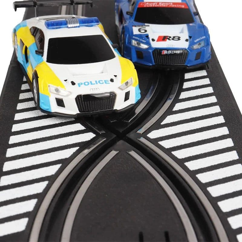 image-Scalextric 1:43 Diecast Police Slot Car Racing Set - Ideal Gift for Kids