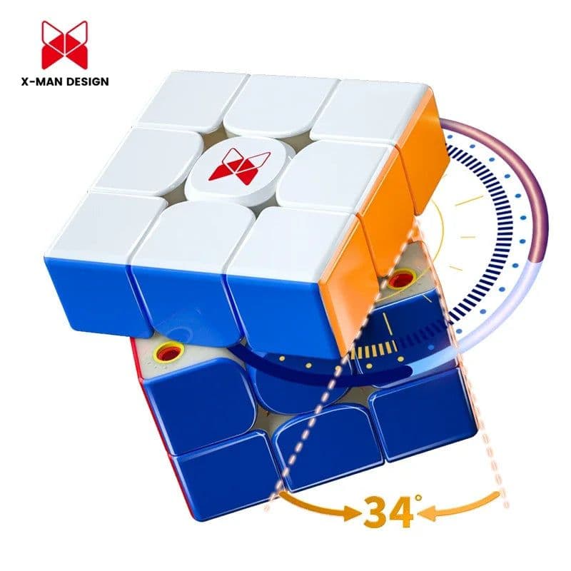 image-QiYi X-Man Tornado V3M Magnetic Cube - Enhanced Speed & Precision Puzzle