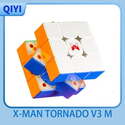 image-QiYi X-Man Tornado V3M Magnetic Cube - Enhanced Speed & Precision Puzzle