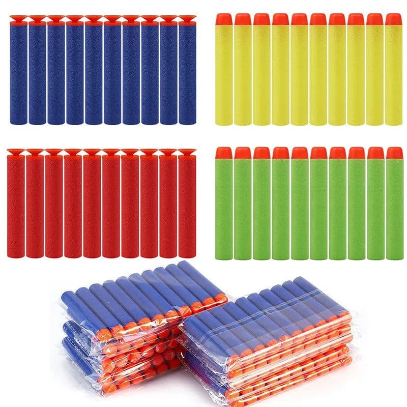 image-Miuioee EVA Soft Round Darts - Safe Bullets for Nerf Toy Gun Accessories