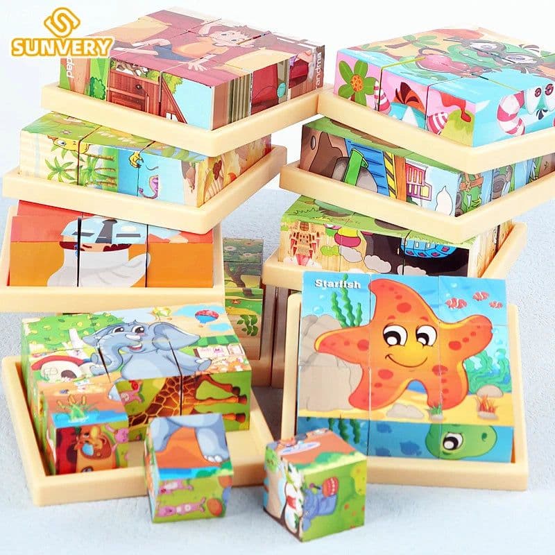 image-SUNVERY 3D Animal Puzzle - Fun Early Learning Toy for Kids Ages 3-6