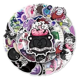 image-SIKOMOLE Cute Witchy Apothecary Stickers – Fun, Water-Resistant Decals