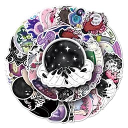 image-SIKOMOLE Cute Witchy Apothecary Stickers – Fun, Water-Resistant Decals