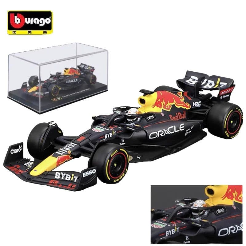 image-Burago 1:43 F1 Red Bull RB18 Model - Collectible Alloy Toy Car