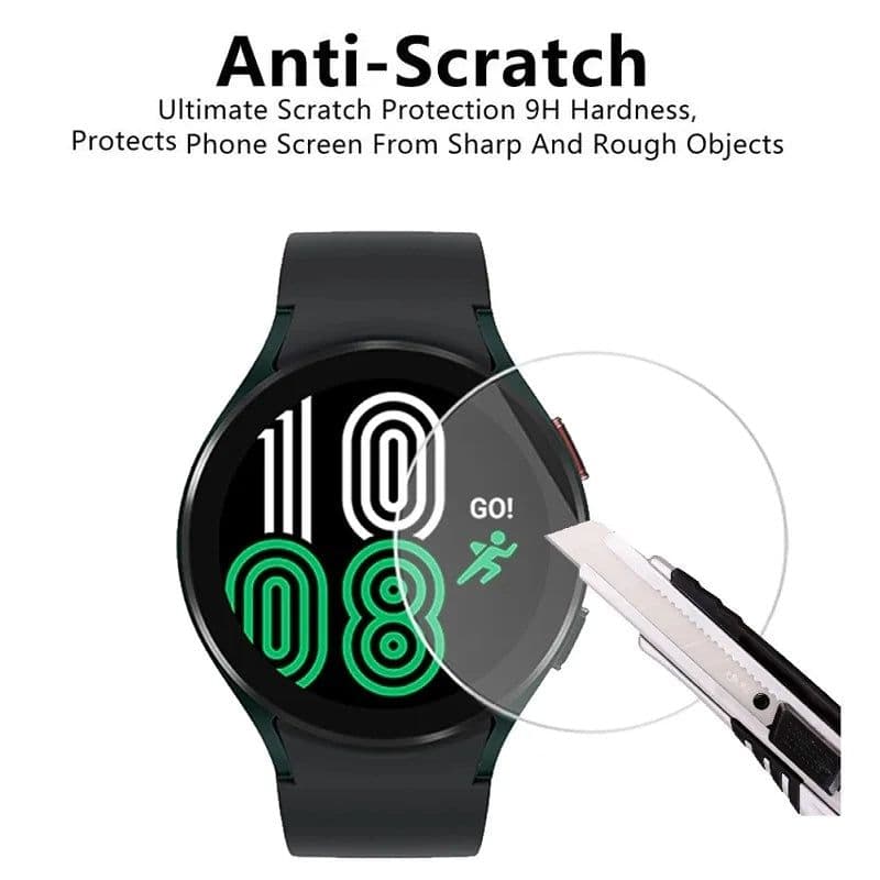 image-Tempered Glass Screen Protector for Smartwatch - Scratch Proof & Easy Install
