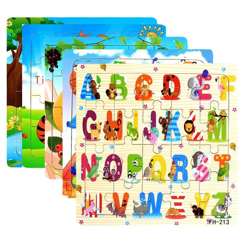 image-YunDuo BaBy Wooden Jigsaw Puzzle - Educational Animal Toy for Kids