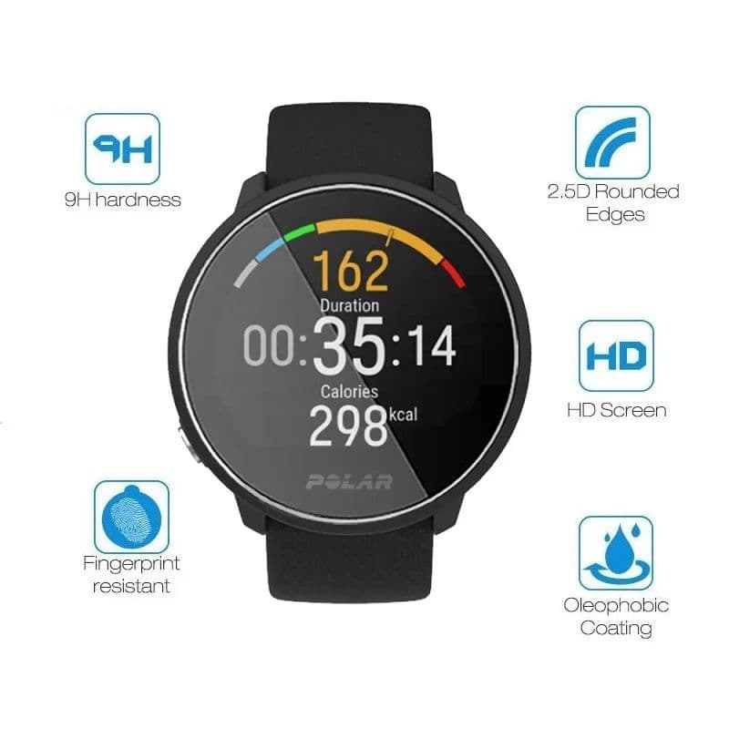image-Tempered Glass Screen Protector for Polar Unite Ignite 2 Grit X - 9H Hardness