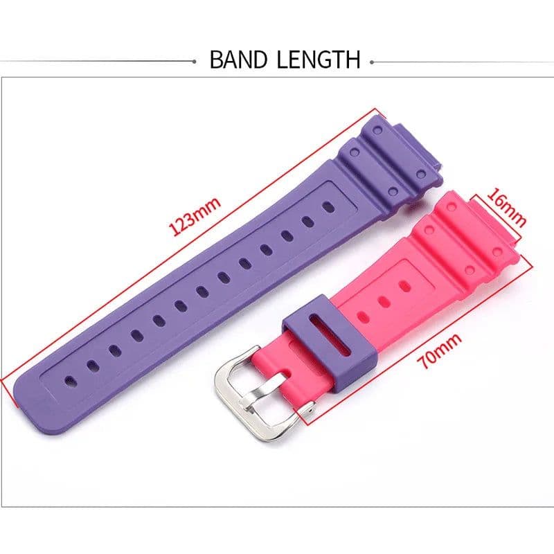 image-MCXGL Resin Watch Strap - Durable Replacement for Casio G-SHOCK GA2100, GA2110
