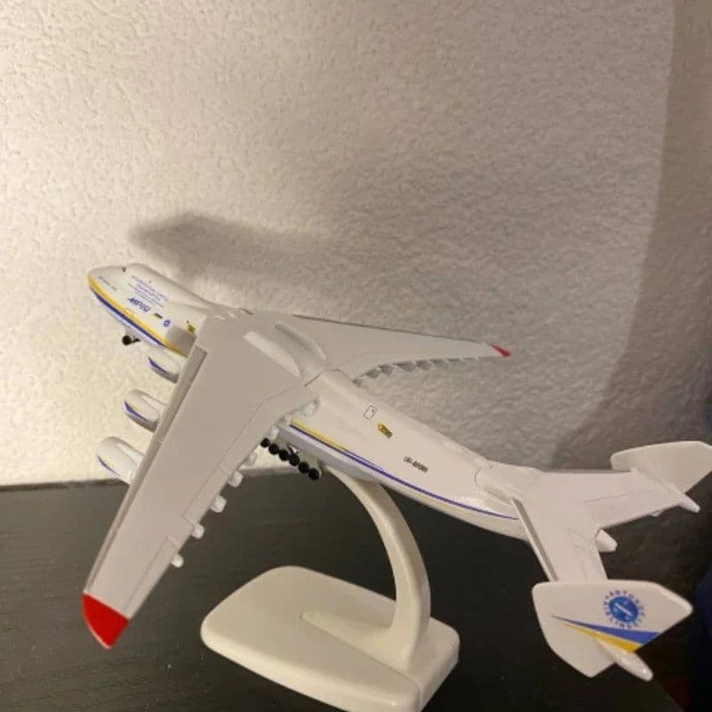 image-Diecast Airplane Model 20cm - Perfect Desk Decor & Gift for All Ages