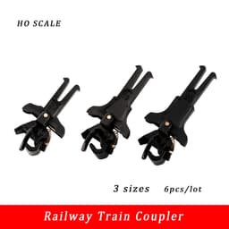 image-HO Scale 1:87 Plastic Couplers for European Trains - 6Pcs Model Accessories
