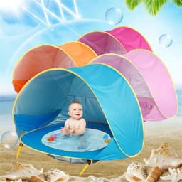 image-Battoom Baby Beach Tent - UV Protection Shade for Outdoor Play