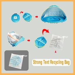 image-Battoom Baby Beach Tent - UV Protection Shade for Outdoor Play