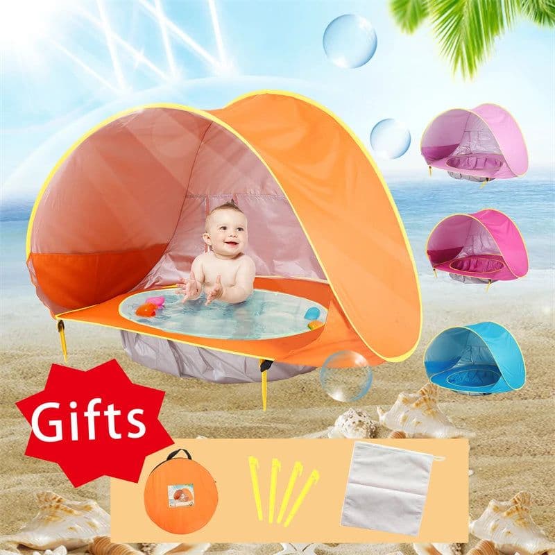 image-Battoom Baby Beach Tent - UV Protection Shade for Outdoor Play
