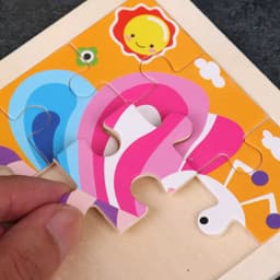 image-Wooden Animal Puzzle Set - Educational Fun for Kids - 6pcs Jigsaw Puzzles